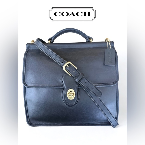 Coach Handbags - ✨ PRISTINE ✨ Vintage Coach Willis Bag 9927 Black Glovetanned Leather & Dust Bag